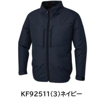 チタン加工長袖ブルゾン【KF92511 3_ネイビー】
